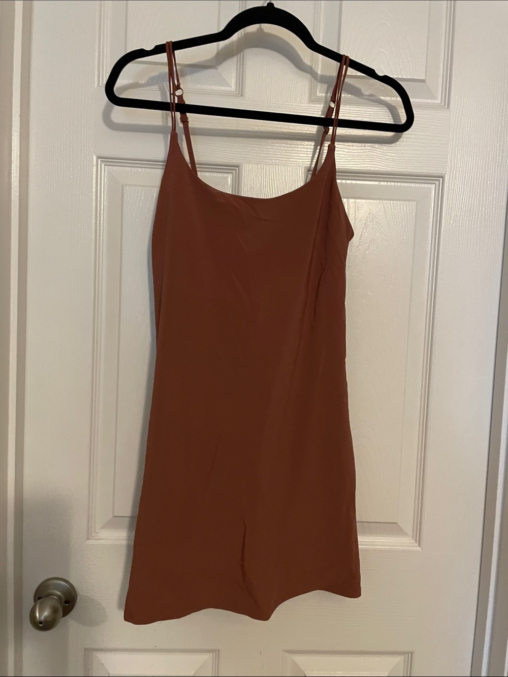 Abercrombie & Fitch Rust Mini Slip Dress